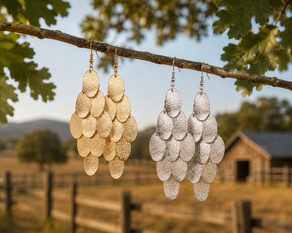 Country Rain Dangle Earrings