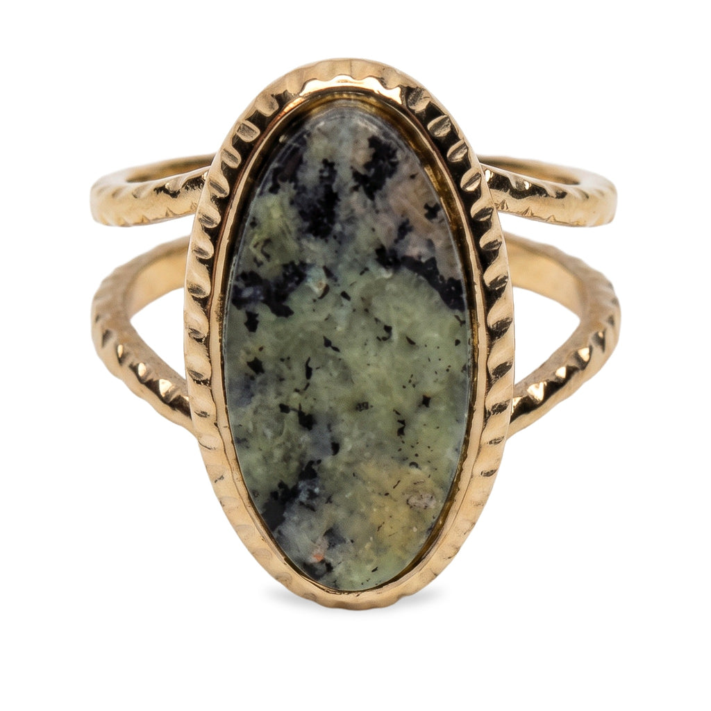 Front view of Desert Stone Ring — Agate.​