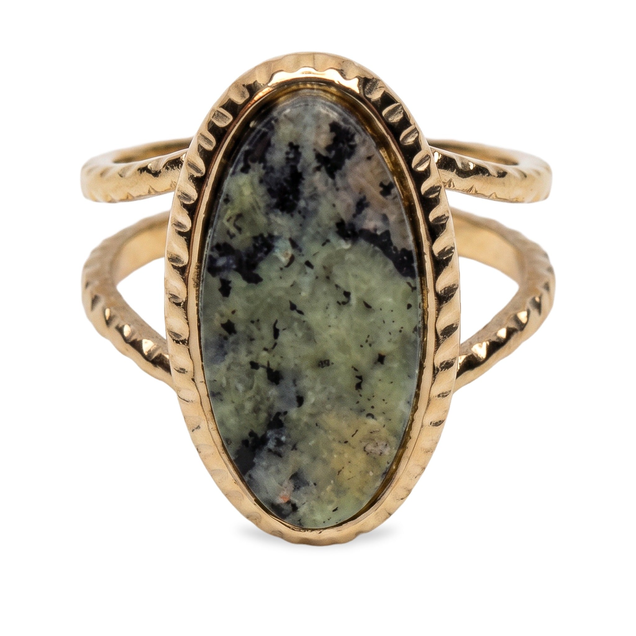 Front view of Desert Stone Ring — Agate.​