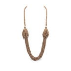 Golden Canyon Layered Necklace arranged in a draped flat lay.​