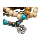 Close-up of the stone detail on Mesa Ridge Bracelet Set.​