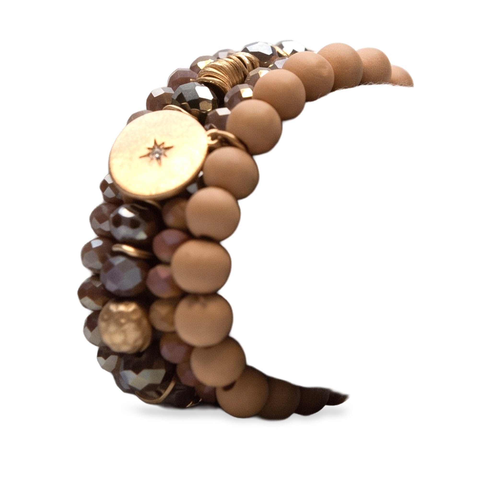 Three-quarter view of Sandstone Luxe Stack.​