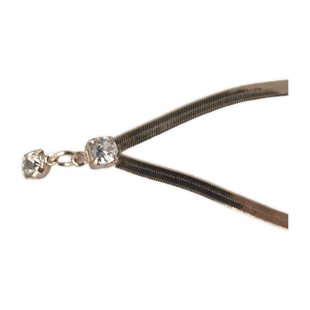 Close-up of the stone detail on Sonora Drop Earrings.​