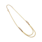 Full flat-lay view of Sonora Layers Necklace.​