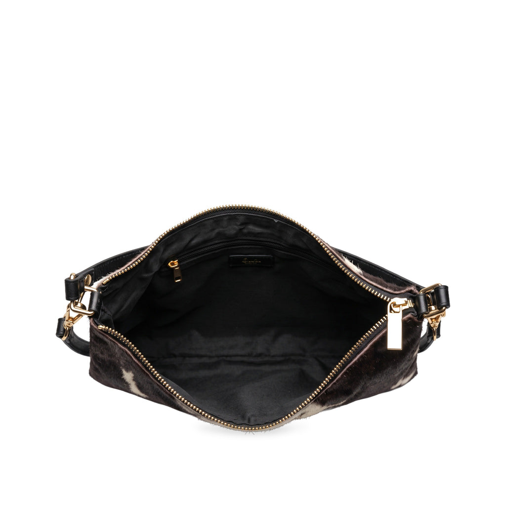 Open top view of The Dotty Hobo Bag.​