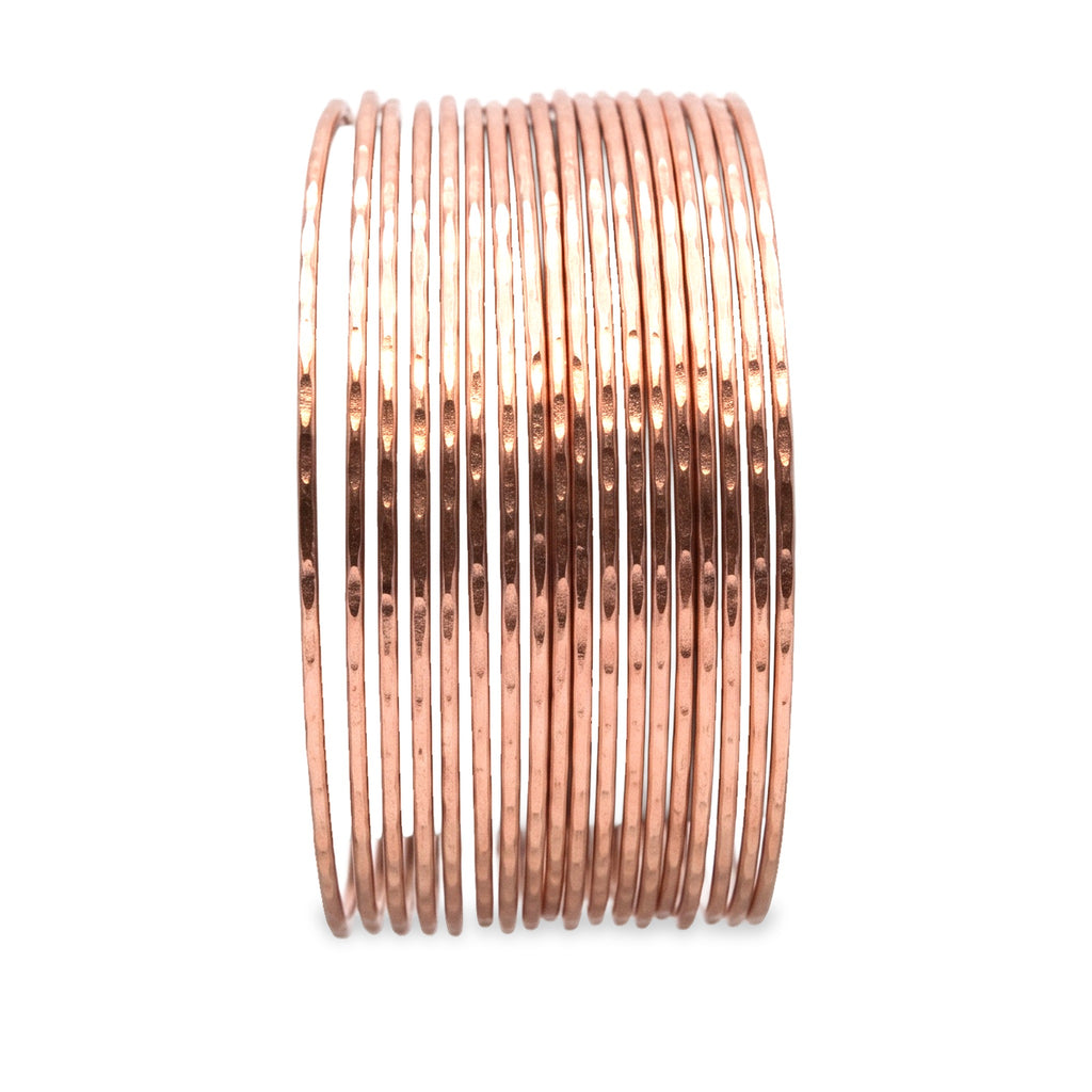 Front view of The High Plains Copper Cuff.​