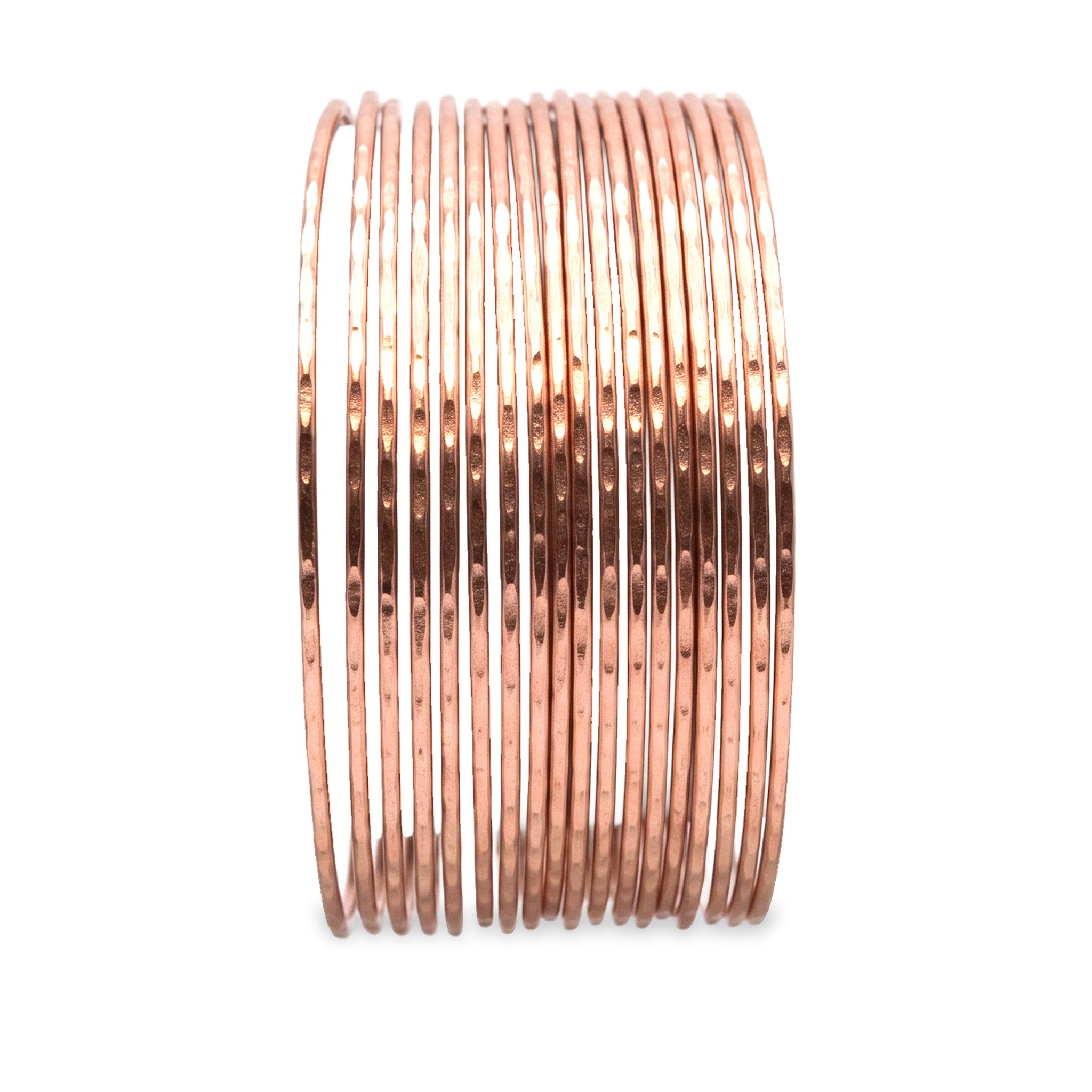 Front view of The High Plains Copper Cuff.​