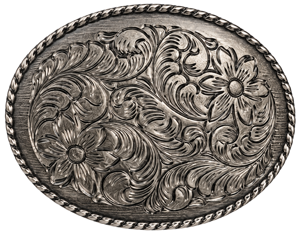 Country Bloom — Antique Silver