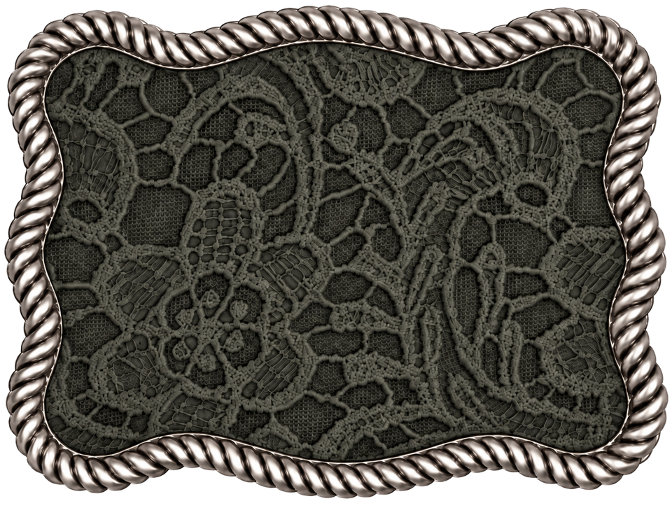 Leathered Lace — Olive (Silver)