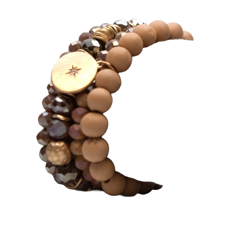 Three-quarter view of Sandstone Luxe Stack.​