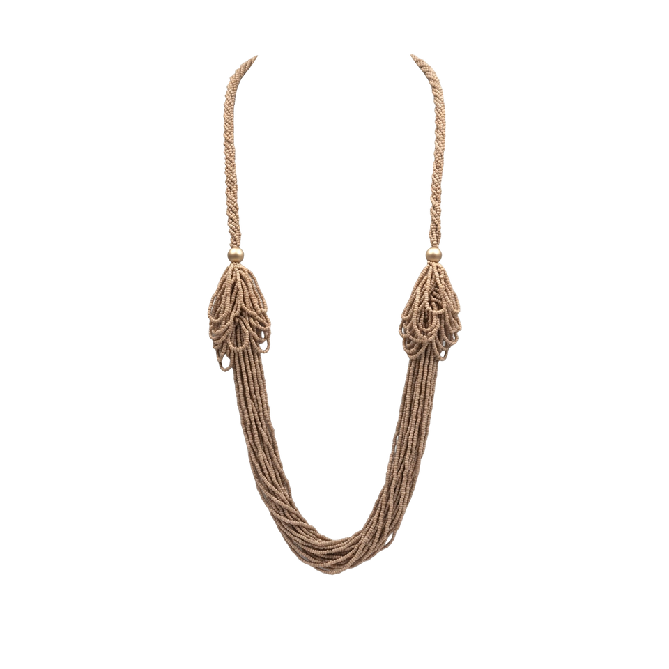 Golden Canyon Layered Necklace arranged in a draped flat lay.​