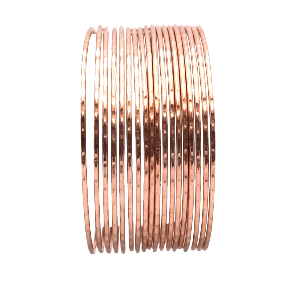 Front view of The High Plains Copper Cuff.​