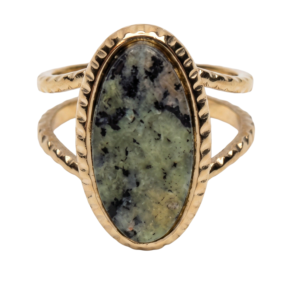 Front view of Desert Stone Ring — Agate.​