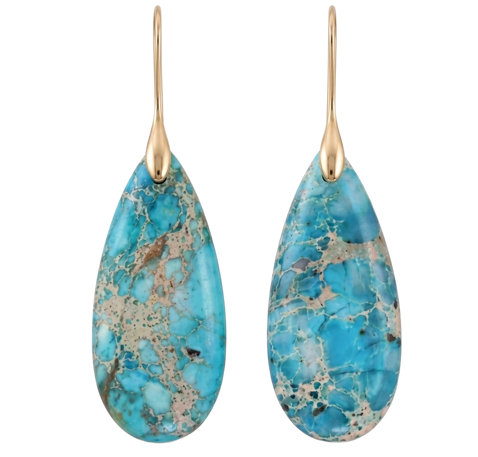 Mesa Teardrop Stone Earrings